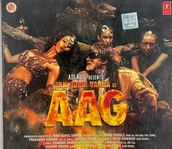 Ram Gopal Varma ki AAG audio cd - Hindi Film Songs - T Series SFCD 1-1250