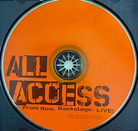 All Access -Front Row & Backst Age Live -English Songs -Verizon MCAR 25431-2