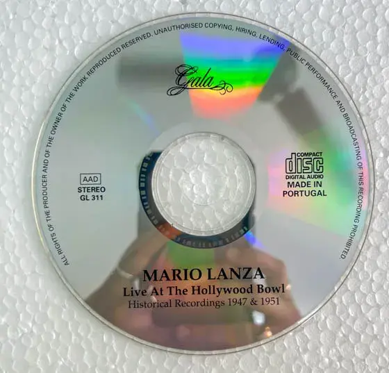 Thumbnail: Mario Lanz Live at the Hollywood audio cd -Western Classical