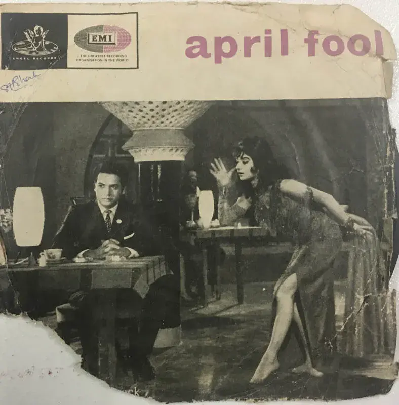 April Fool Vinyl Record EP 45 rpm- Hindi Film Songs - Angel TAE 1180
