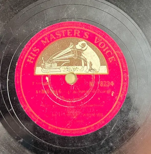 M.S.Subbulakshmi  - Tamil Film Songs- 10" 78 RPM Shellac record - HMV N.18234