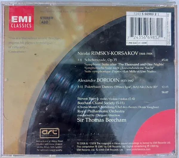 Thumbnail: Rimsky - Korsakov - Borodin  audio cd - Western Classical