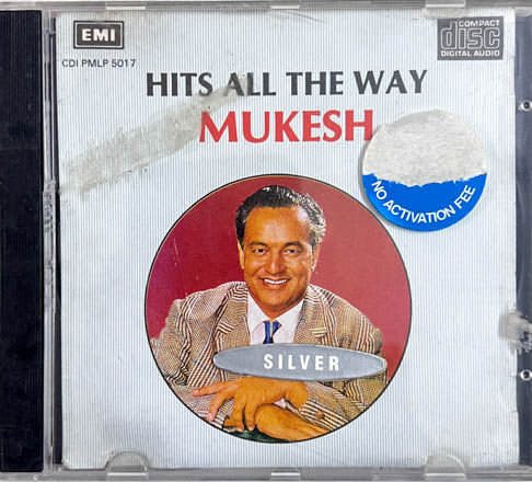 Hits all the way by Mukesh Audio cd - Hindi Film Songs - Made in UK - EMI