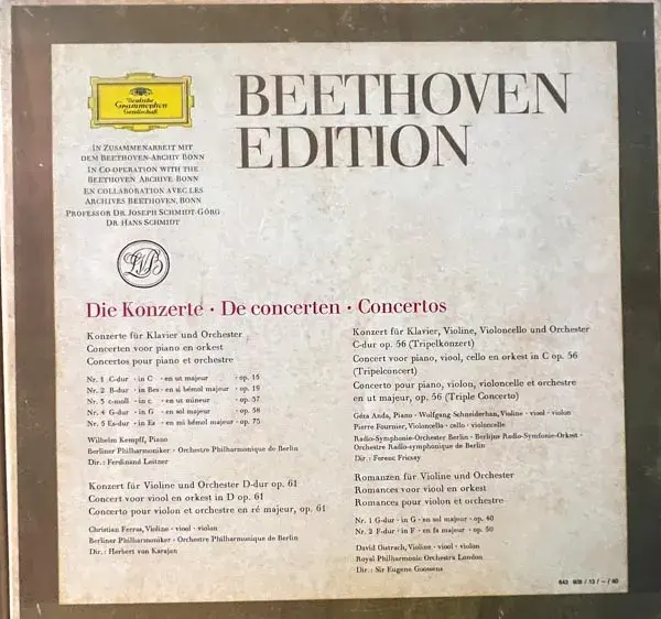 Beethoven Edition LP 33.3rpm (6LPs)-Classical - Made In Germany