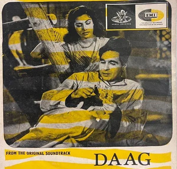 Daag Vinyl Record EP 45 rpm - Hindi Films Songs - Angel TAE 1329