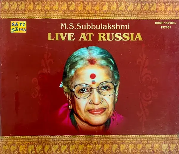 M.S.Subbulakshmi Live At Russia audio cd -2 cd pack - Classical -Saregama