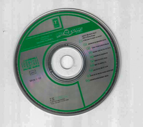 Aayee Milan Ki Raat audio cd Hindi film Songs T Series SFCD