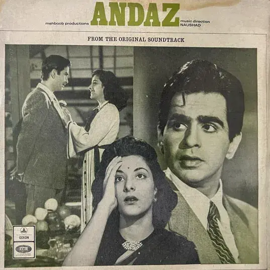 Andaz Vinyl  33.3 RPM - Hindi Film Songs - Odeon MOCE 4116