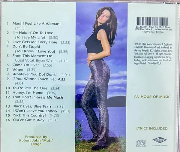 Shania Twain Come On Over - English Songs - Mercury 341 536 003 2 Made In USA - Image 2