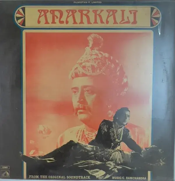 Anarkali Vinyl LP 33.3rpm - Hindi Films Songs - HMV EALP 4021