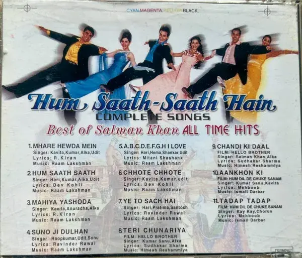 Thumbnail: Hum Saath Saath Hain audio cd - Hindi Film Songs - Time Line TLCD473