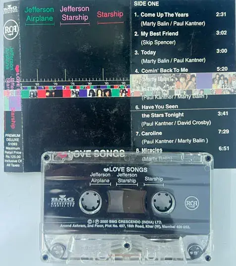 Love Songs Audio Cassette- English Songs - BMG 51093