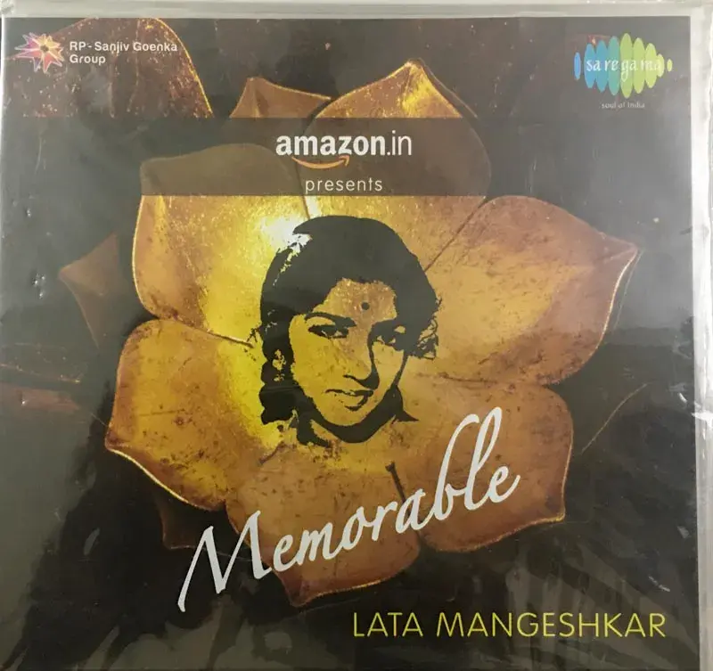 Memorable Lata Mangeshkar audio cd - Hindi Film Songs - Saregama SC0925