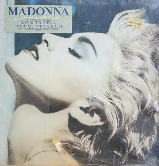 Madonna - Live to Tell Vinyl LP Record 33.3 rpm English songs