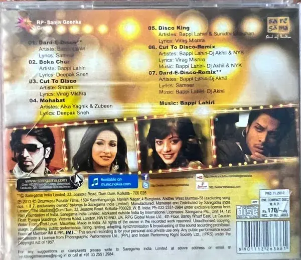 Thumbnail: Dard -E-Disco audio cd - Hindi Film Songs - Sealed - Saregama CDF 112339