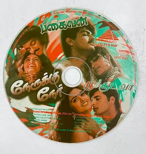 Bagaivan / Nerukku Ner / Poochuda va audio cd-Tamil Song-Pyramid CD PYR 8640