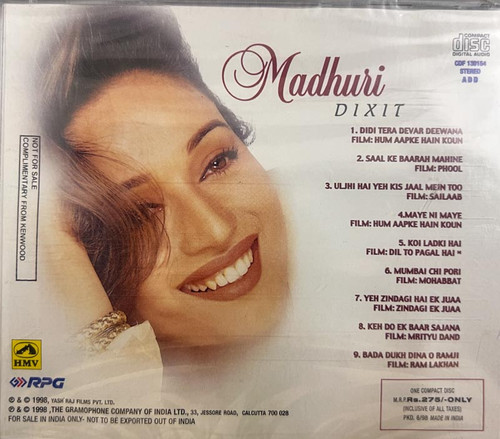 Madhuri Dixit Pagal Hai Dil Deewana Hai Madhuri Dixit Audio CD