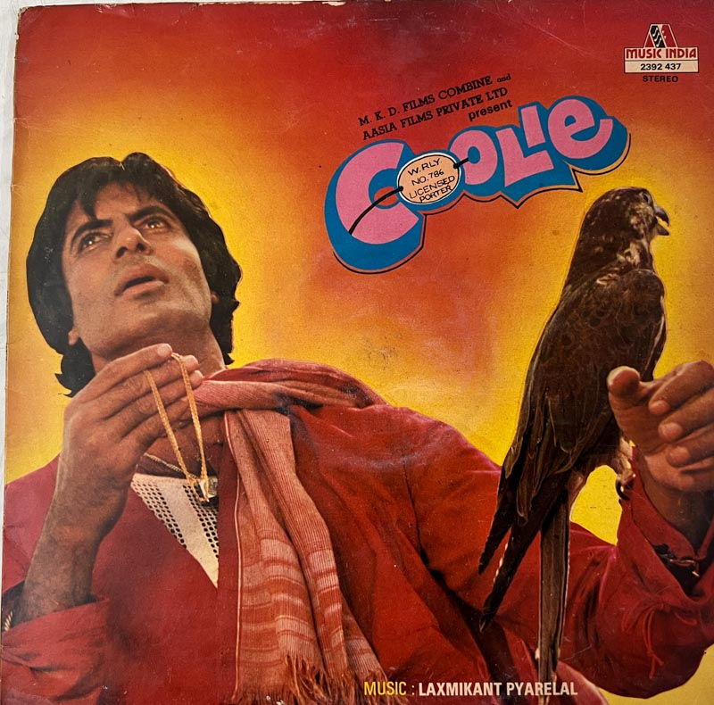 Coolie Vinyl Record LP 33.3 RPM -Hindi Film Songs - Music India