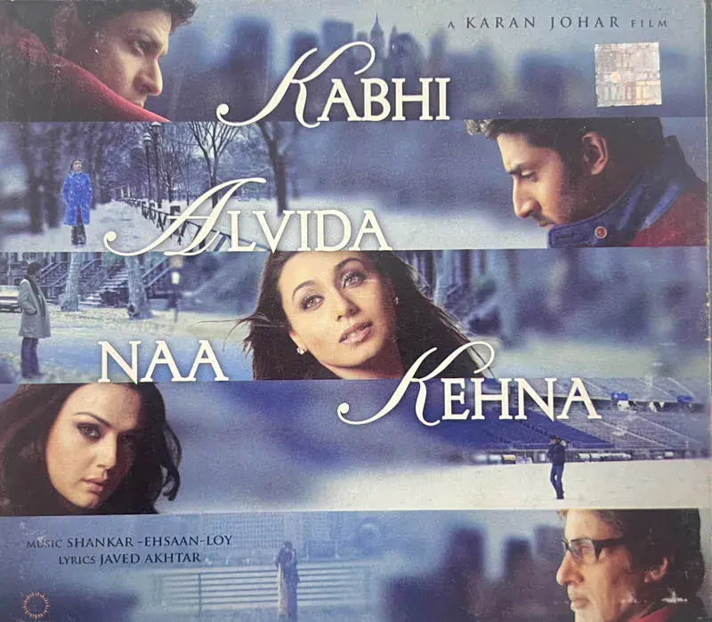 Kabhi Alvida Naa Kehna audio cd - Hindi Film Songs - Sony BMG 82876 86547 2