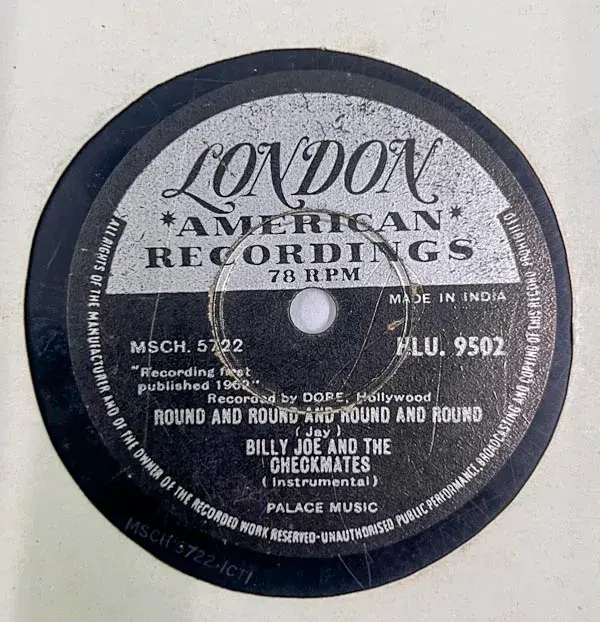 Billy Joe And The Checkmates - 10" 78 RPM Shellac - English Songs - HLD.9502