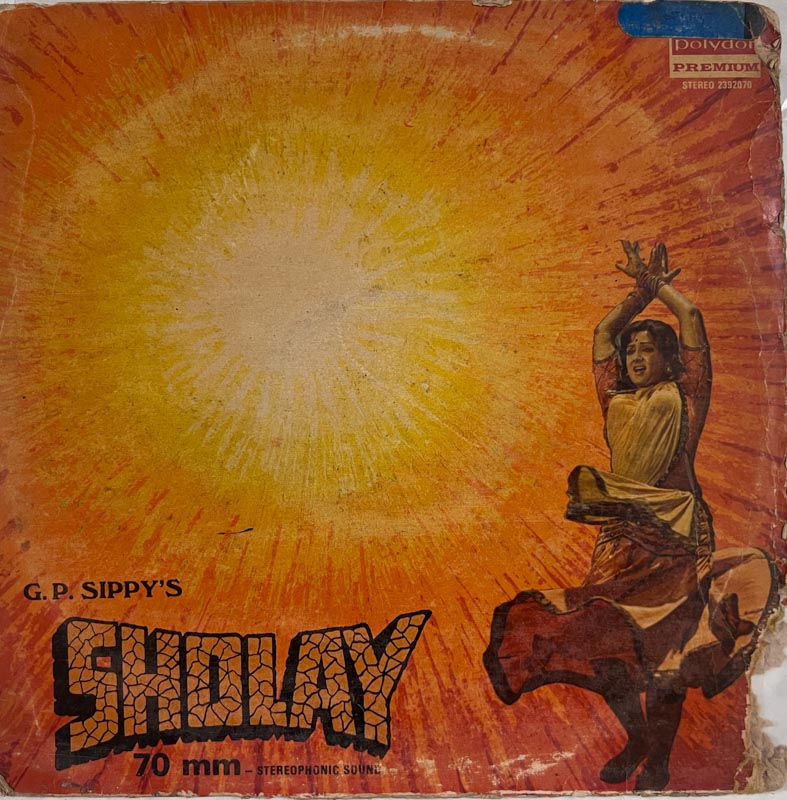 Sholay by R D Burman Vinyl Record LP 33.3 RPM - Hindi Film Songs - Polydor