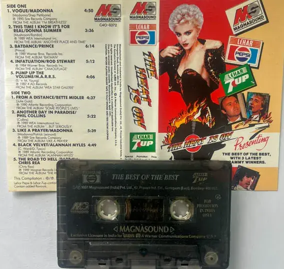 The Best Of The Best Audio Cassette - English Film Songs - Magnasound  C4O-0372