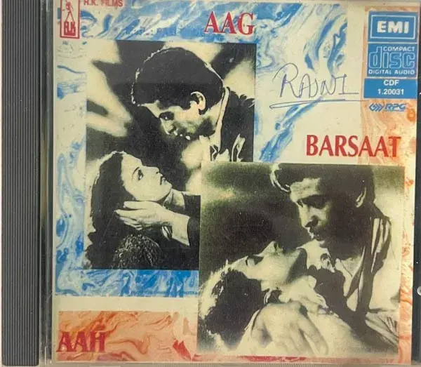 Aag - Barsaat - Aah audio cd - Hindi Film Songs - EMI CDF 1.20031 Made IN UK