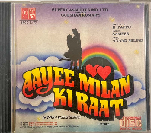 Aayee Milan Ki Raat audio cd Hindi film Songs T Series SFCD 1/77  Paradiseaudiophile