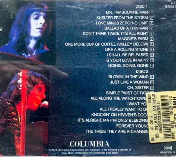 Thumbnail: Bob Dylan Bob Dylan At Budokan- 2 cd pack-English Songs-Columbia Made In Austria