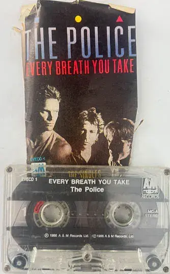 The Police  Audio Cassette- English Songs - Am Records MC-B