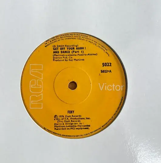 Get off Your Aahh - Vinyl EP Record 45 rpm -Foxy 5022