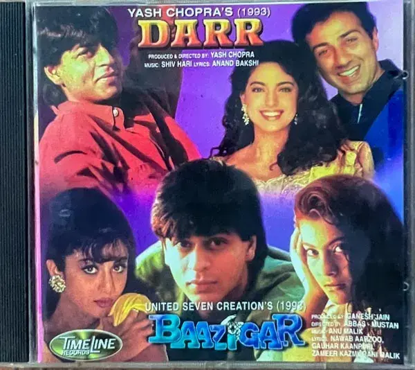 Dara - Baazigar audio cd - Hindi Film Songs - Time Line TLCD 184