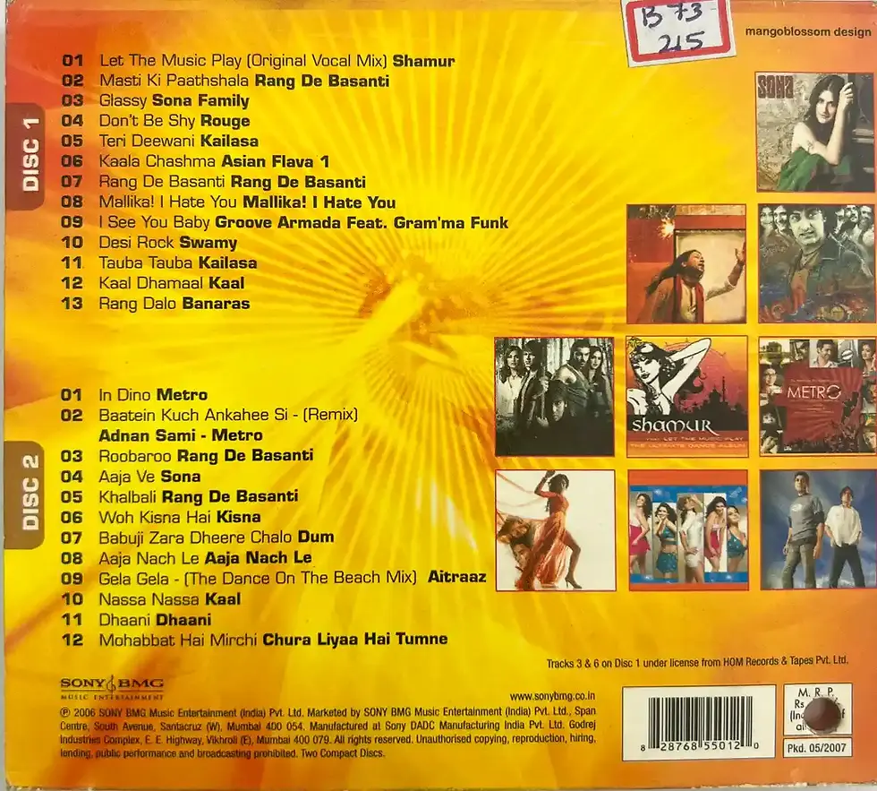 Thumbnail: Let The Music Play  audio cd -Hindi Film Songs-Sony BMG 82876855012
