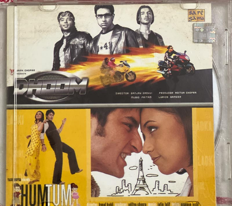 Dhoom - Hum Tum audio cd - Hindi Film Songs - Saregama CDF 112110