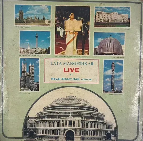 Lata Mangeshkar Live Hindi Film Songs Vinyl LP 33.3 RPM Record -2 Lps -HMV