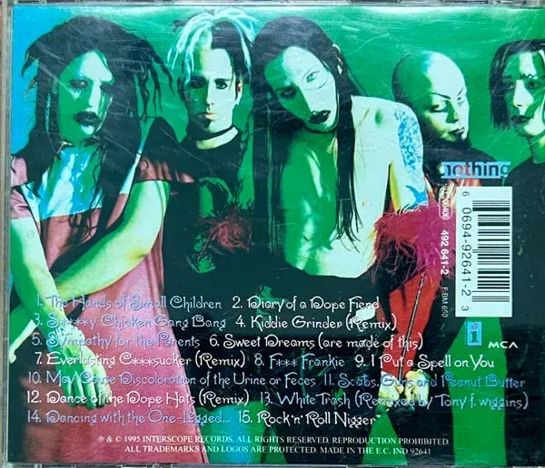 Marilyn Manson - Smells Like Children audio cd - English Songs -MCA Made In EC