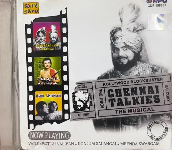 Chennai Talkies Gemini audio cd - Tamil Film Songs - Saregama CDF 158887