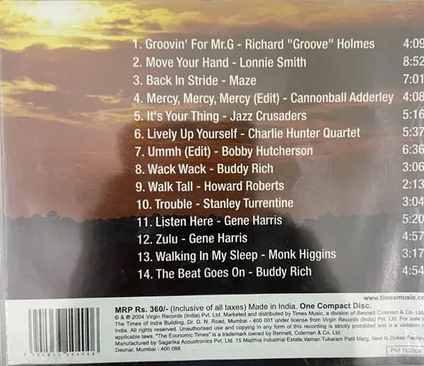 The Best Of Blue note Remixed  -English Songs -Sealed - Times Music TDFJZ 030P - Image 2