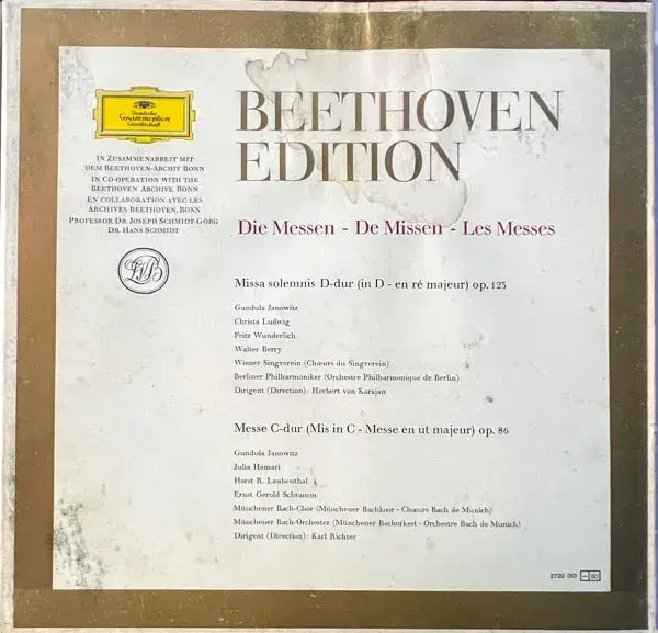 Beethoven Edition 10'33.3rpm(3LPs)-English Songs- Made In Germany
