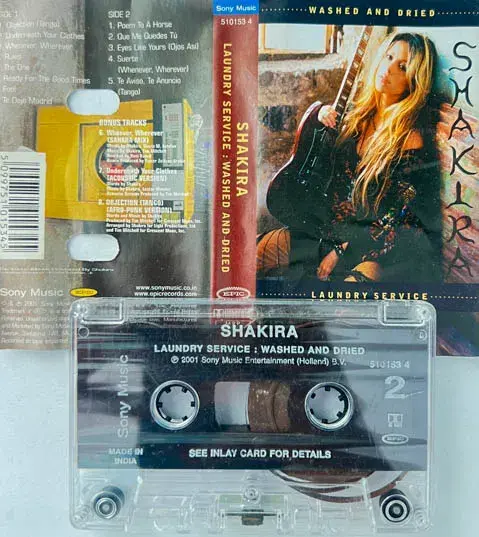 Shakira audio Cassette -English Songs - Sony Music 5101534