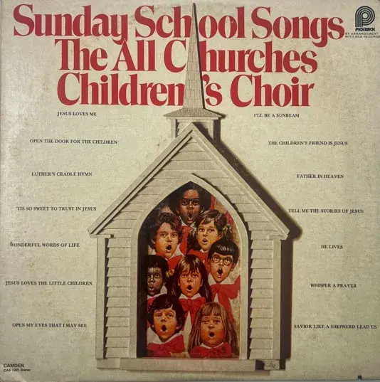Sunday School Songs LP33.3rpm Vinyl - English Songs - Pickwick Made In USA