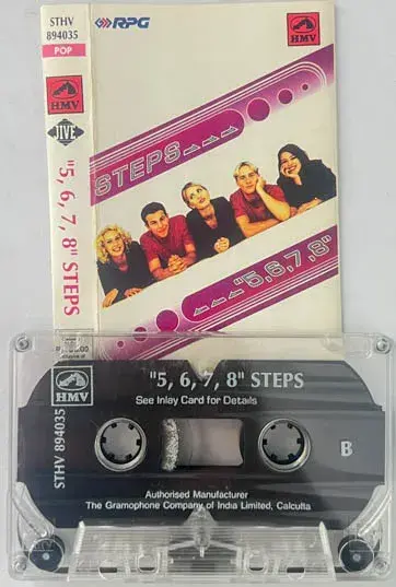 "5,6,7,8"Steps Audio Cassette- English Songs - HMV STHV 894035