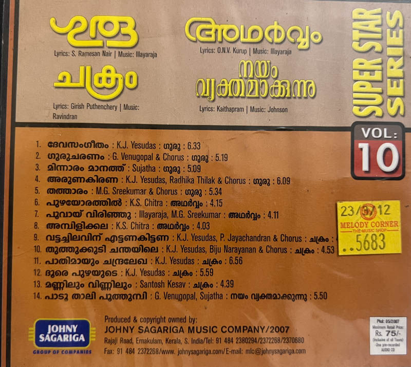 Format: Audio CD  Preowned  Mint Condition  Johny Sagariga