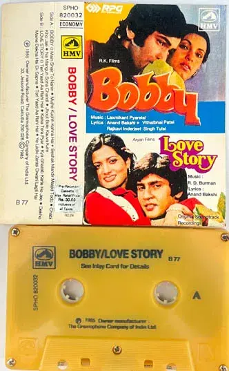 Bobby - Love Story Audio cassette - Hindi Film Songs - HMV SPHO 820032