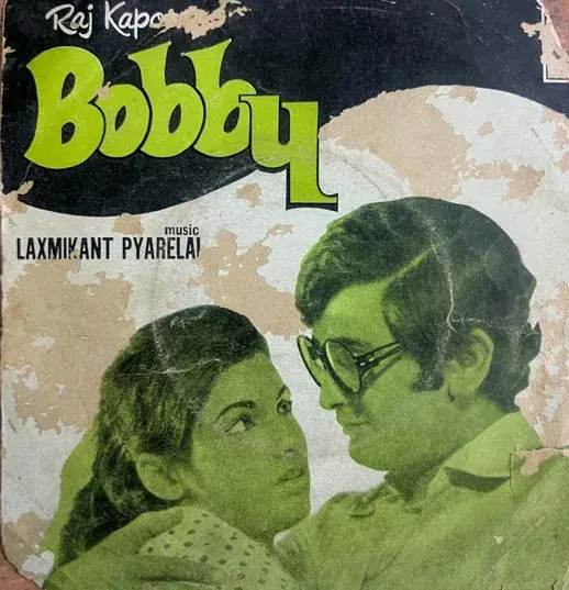 Bobby Vinyl Record EP 45 rpm- Hindi Films Songs - Odeon EMOE 2347