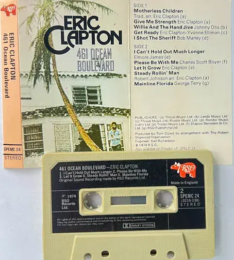 Ocean Boulevard audio Cassette -English Songs - polygram SPEMC24 Made In England