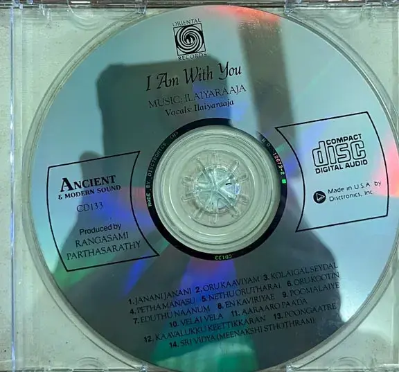 I Am With You by Ilaiyaraaja audio cd - Instrumental -Oriental Made In USA