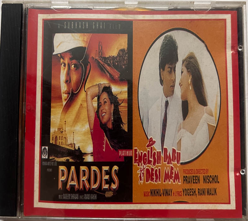 Pardes - English Babu Desi Mem Audio Cd - Hindi Film Songs - Digital Stereo