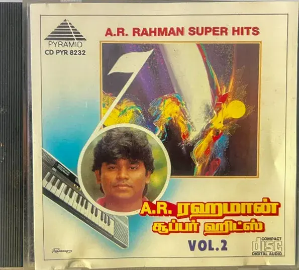A.R.Rahman Super Hits Vol.2 audio cd - Tamil Film Songs - Pyramid CD PYR 8232
