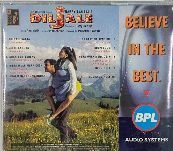 Diljale audio cd - Hindi Film Songs - Big B BFCD 019